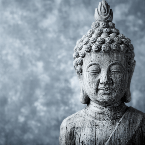 Meditating buddista-Oriental-stanzschablone di Amy design add10141 