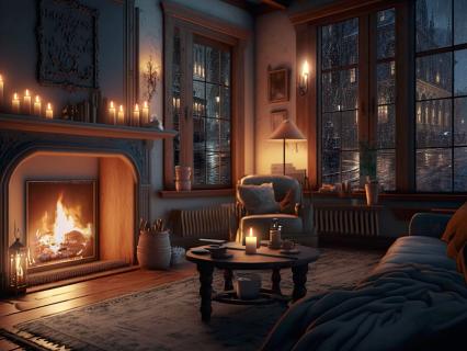 Sleepy Bedtime Poetry | Khalil Gibran By The Fire