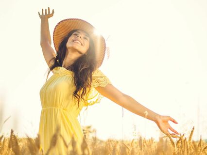 Geführte Meditation über Freude mit 8 Hz Binaural Beats