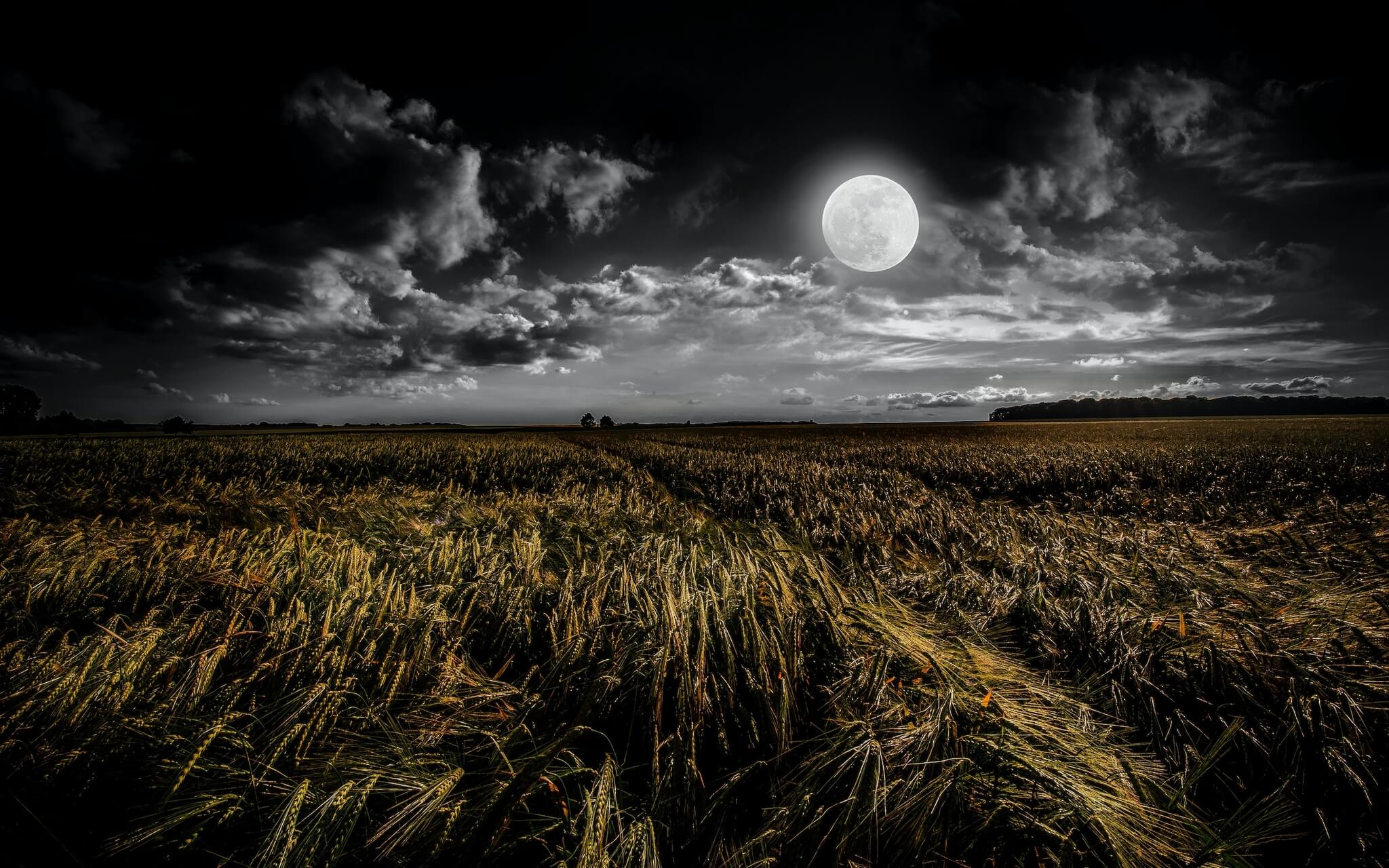 Visualizzazione Luna Piena Di Agosto (Luna Del Grano)