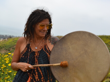 Shamanic deals drumming meditation