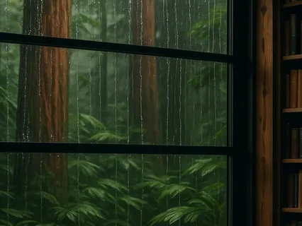 1 Hour Of Rain In A Lush Forest – Deep Sleep & Relaxation