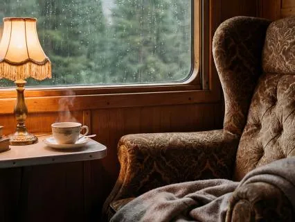 10 Hours Inside a Train for Sleep & Study: All Night Sleep