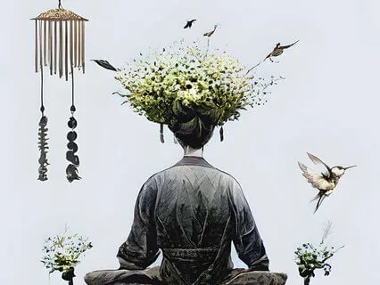 10 Minute Instrumental Shasta Wind Chimes With Crickets