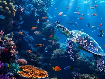 111Hz Underwater Soundscape & Ambient Piano • Deep Calm