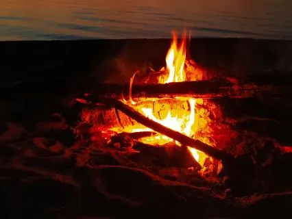 12 Hours Of Campfire Crackle By The Sea For Sleep