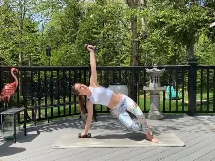 12 Minute Cardio Core Workout with Weights