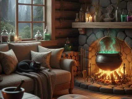 15-Minute Calm: Herbalist's Rainy Cabin Relaxation