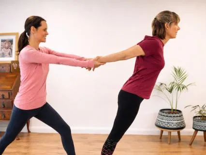 2 Minute Shoulder Stretch (Partner Yoga)