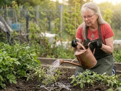 4. Watering The Garden