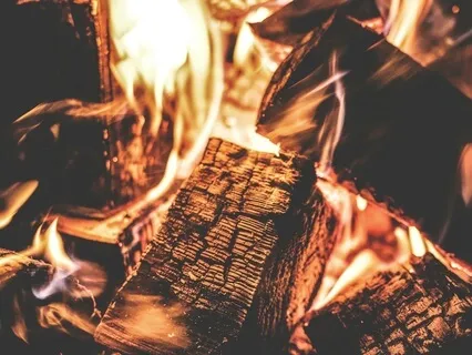 432 Hz Sound Bowls With Crackling Fire