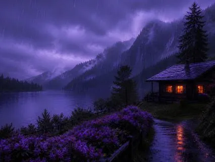 432Hz Night Rain & Ambient Piano • Deep Sleep Music