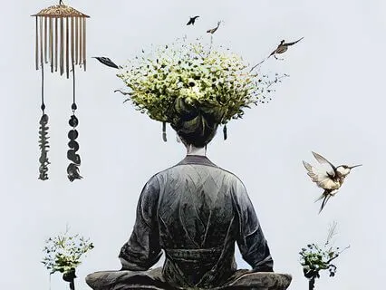 5 Minute Instrumental Bamboo Island Chimes With Ocean