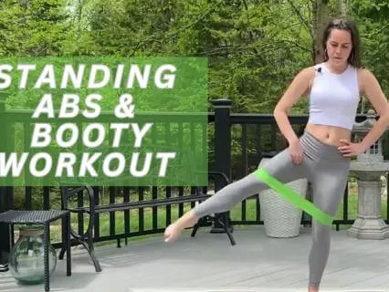 5 Minute Standing Abs and Booty Yoga Workout