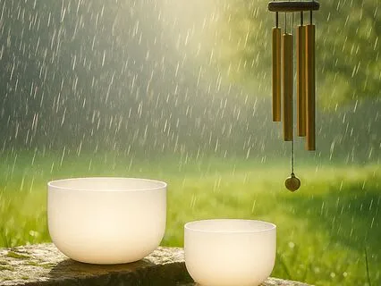 Energy Reset: Cleansing Singing Bowls In The Rain