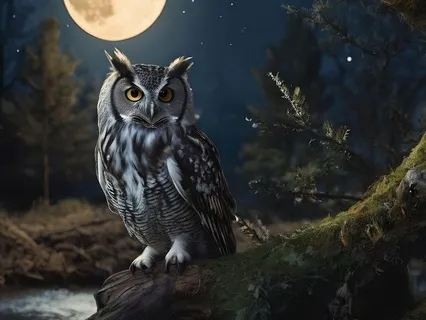 60-Min Quiet Streams With Owl Sounds For Sleep (With Music)