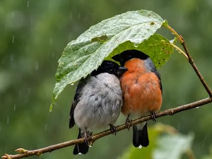 639Hz Rain, Birds, & Chimes • Heart Chakra Healing
