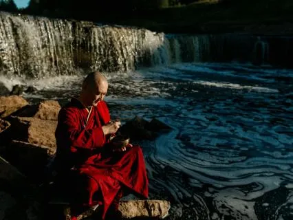 8-Hour Forest Waterfall Meditation For Anxiety & Sleep