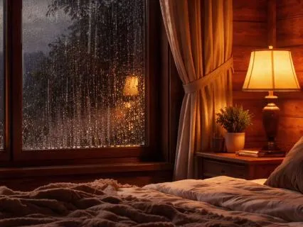 8 Hours Continuously Voiced: Anxiety Affirmations With Rain