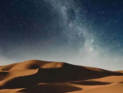 8Hr Sleep Yoga Nidra: Desert Of The Stars | Music+Pink Noise
