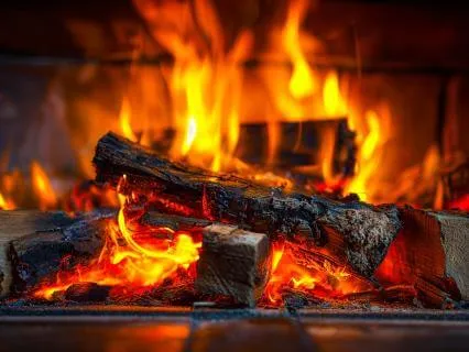 9 Hrs Deep Sleep Fireplace Sound with Flute