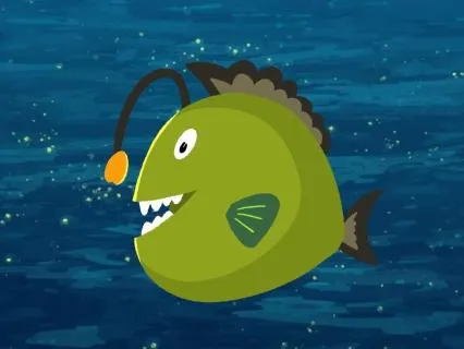 A Calm Adventure With Two Anglerfish