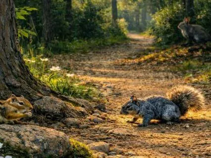 A Morning Walk Through The Woods With Forest Friends