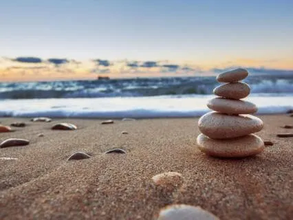 A Peaceful Walk On The Beach