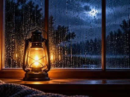 A Rainy Night | A Soothing Sleep Talkdown (8 Hours)