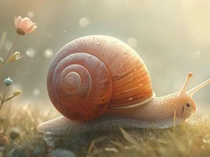 A Snail's Peaceful Path