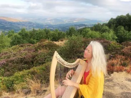 A Time To Grieve With Melancholic Harp
