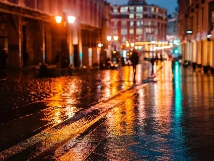 After-Hours Neon Sign Glow (Piano Music With Rain Sound)