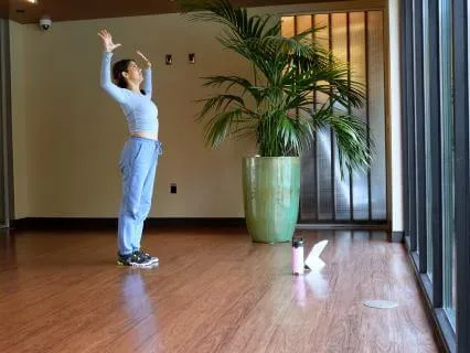 Airport Yoga Without A Mat