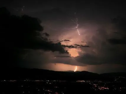 All-Night Thunderstorm For Sleep ( Rain, Thunder & Wind )
