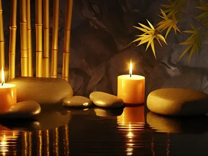 Ambient Music With Lapping Water, Bells, And Birds