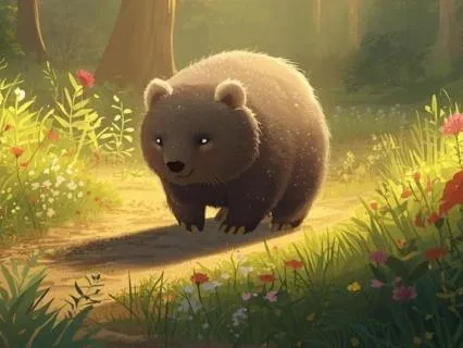 An Evening Stroll With Wally The Wombat