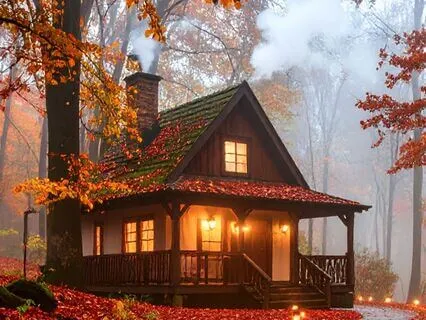 Autumn Cabin Rain