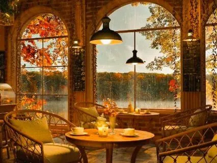 Autumn Coffee Shop Mindful Mediation