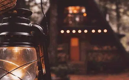 Autumn Cozy Fireplace And Distant Rain Sounds For Relaxation