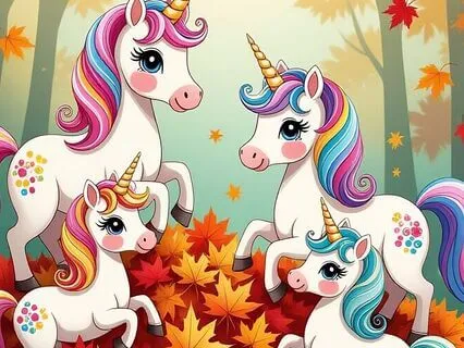 Autumn Fun Unicorns