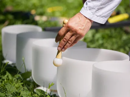 Bathe In The Sound & Vibration Of Crystal Singing Bowls