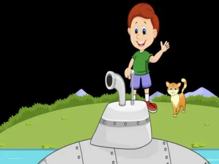 Billy And Zac The Cat Submarine Adventure - Kids Relaxation Story