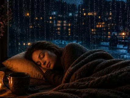 Brown Noise with Relaxing Rain Overlay