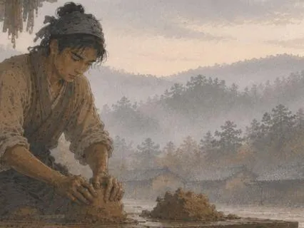 Building The Terracotta Body In Spring Rain | Sleep Story