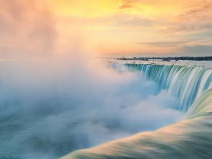 Calm Crashing Of Niagara Falls With Mellow Sleep Music