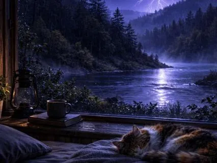 Calm Night Thunderstorm