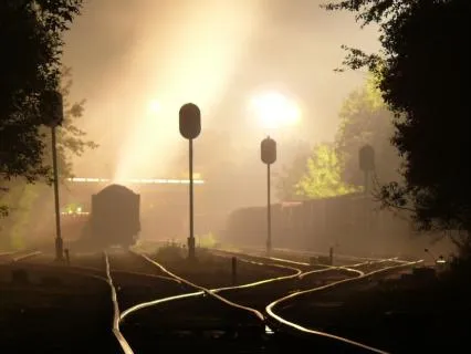 Calm Night Train Journey  For Deep Sleep | 8 Hour Pink Noise