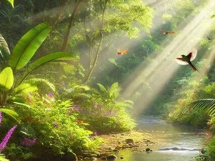 Calming Light Coming Through Leaves