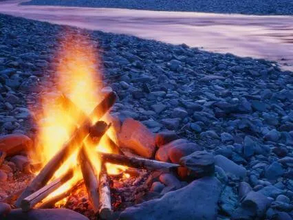 Campfire Near a Peaceful Stream (8 Hours For Deep Sleep)