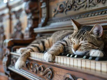 Cat Purring Sounds & Piano Therapy For Sleep & Anxiety